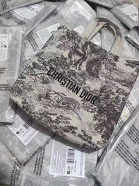 CD Beauty VIP 限定 黑色動物圖 Tote Bag - HLY & CHOCCICO