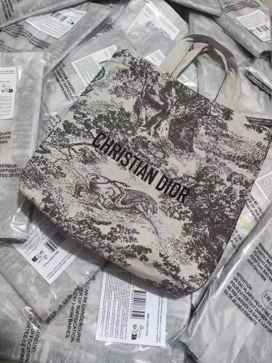 CD Beauty VIP 限定 黑色動物圖 Tote Bag