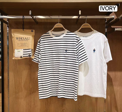 Who.A.U Steve Stripe Tee (2-Pack) Direct from Korea