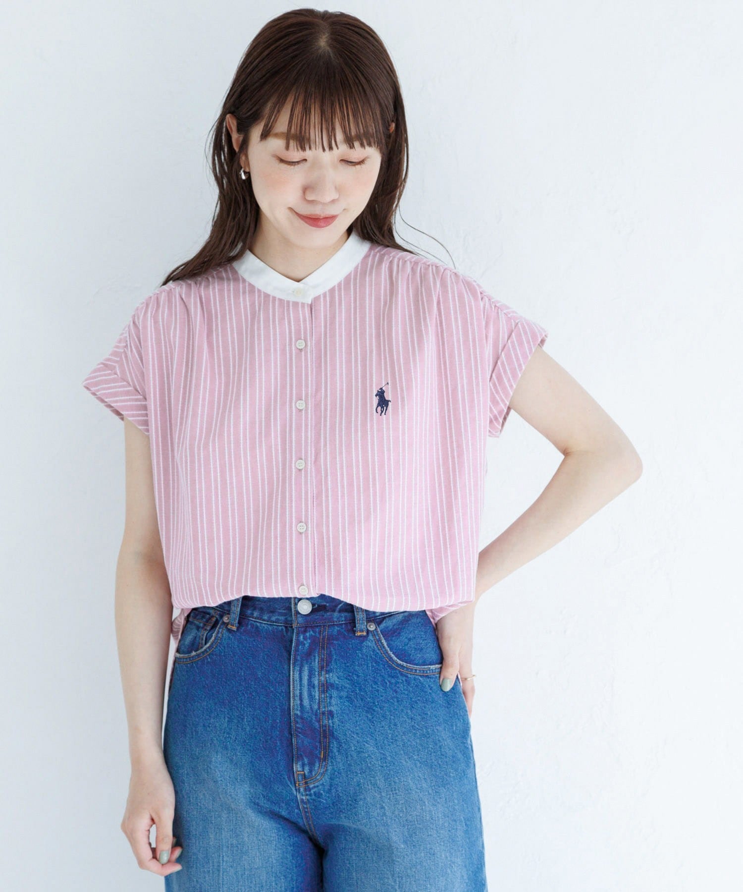 ASSN French Sleeve Shirt Pink Tops ny