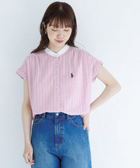ASSN French Sleeve Shirt Pink Tops ny