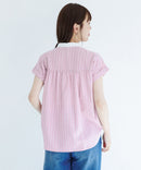 ASSN French Sleeve Shirt Pink Tops ny