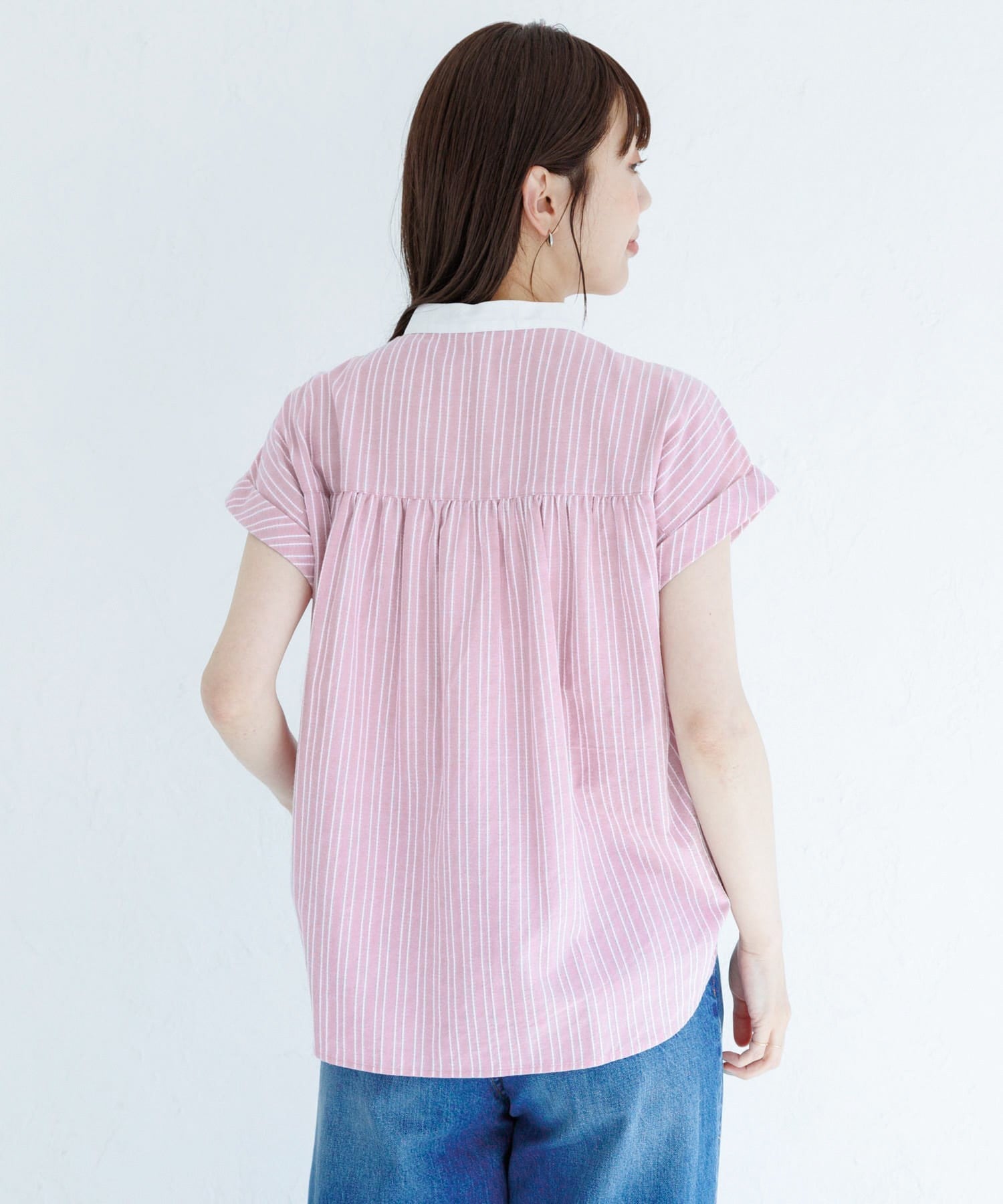 ASSN French Sleeve Shirt Pink Tops ny
