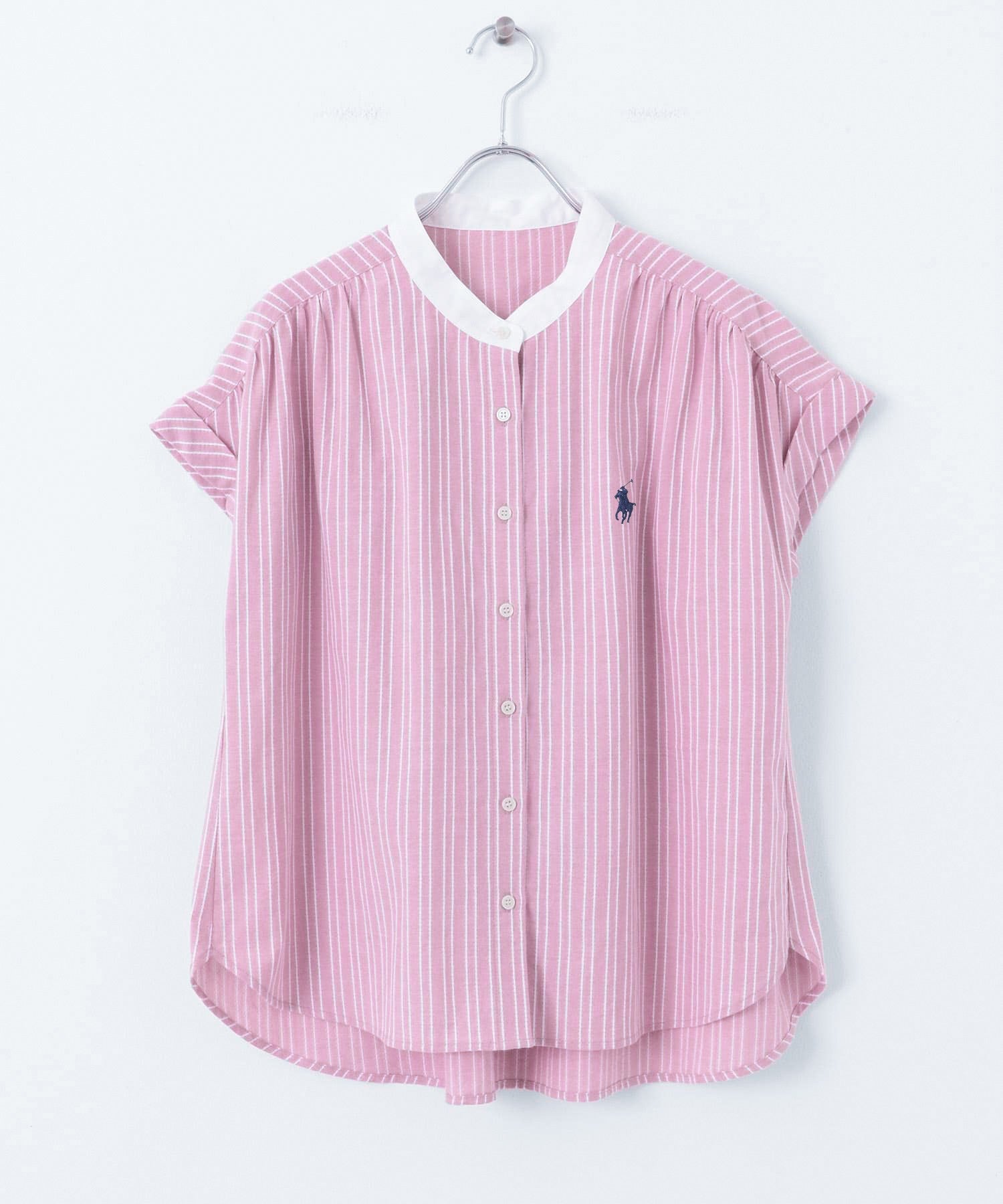 ASSN French Sleeve Shirt Pink Tops ny