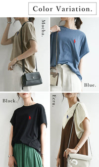 RL Cocoon Type Slub Cotton Cuff Ribbed Tee Ny