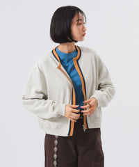 Three -Tone Sweat Cardigan - HLY & CHOCCICO