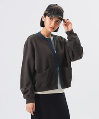 Three -Tone Sweat Cardigan - HLY & CHOCCICO