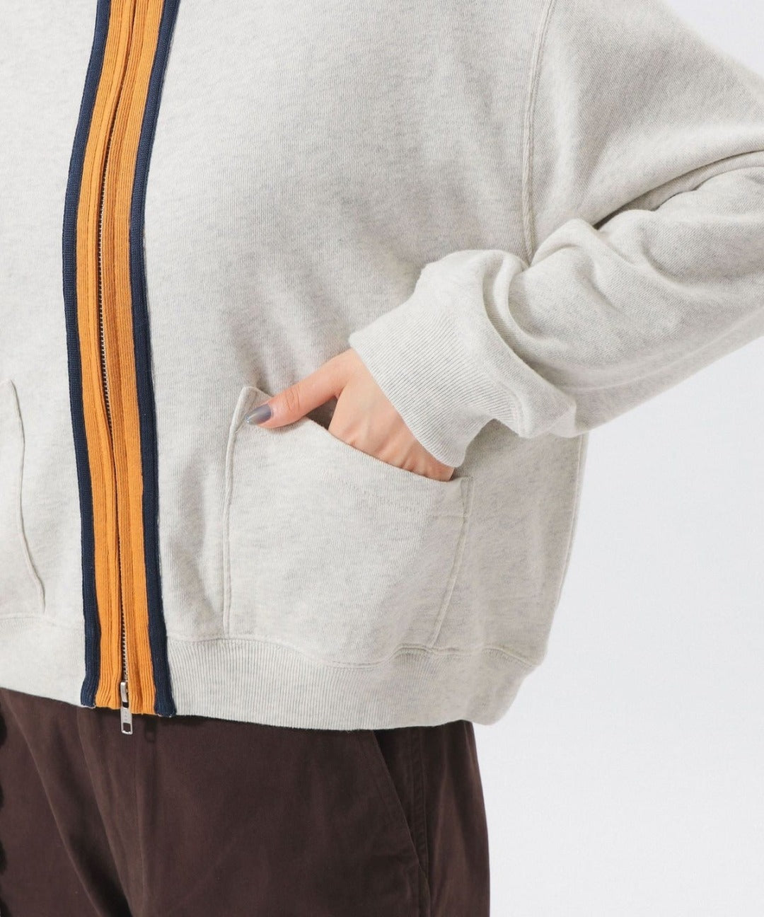 Three -Tone Sweat Cardigan - HLY & CHOCCICO