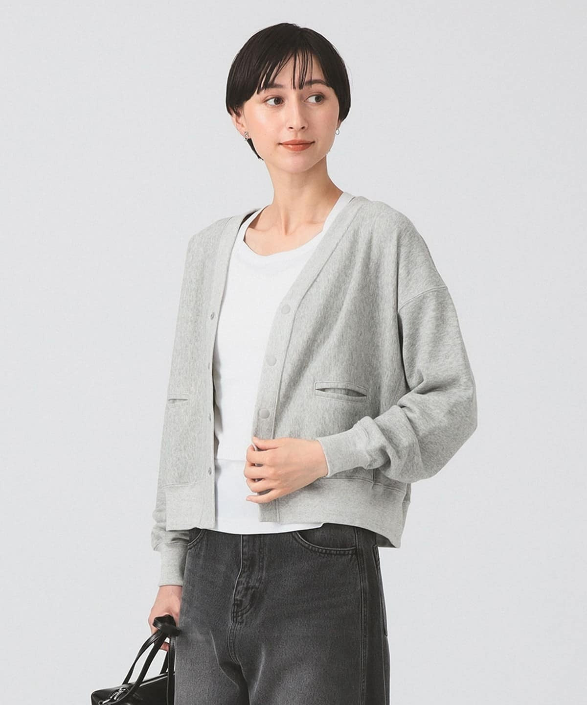 Reverse Weave Cardigan
