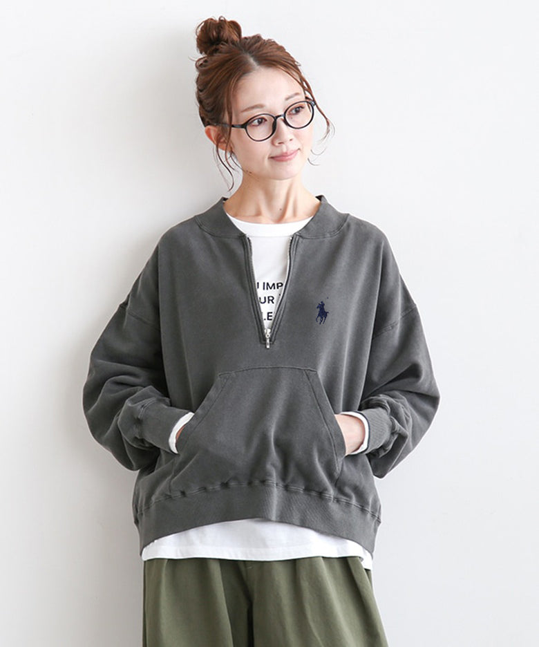 RL Ready-to-wear Dyed Half-Pull-up Sweatshirt