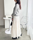 RL Ribbed Fabric Contrast Long Sleeve Tee - HLY & CHOCCICO