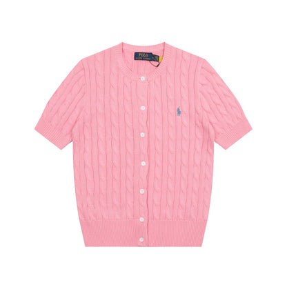 RL Polo Knit Short-sleeve Cardigan 🎨 14 Color Options