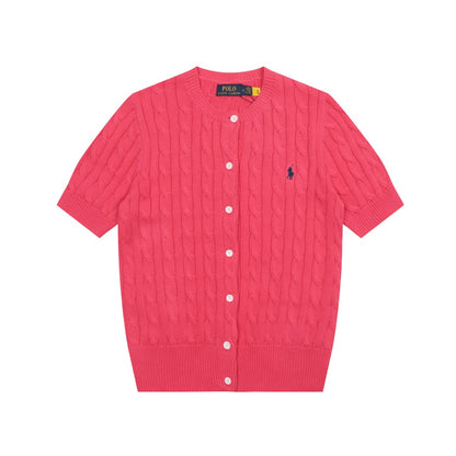 RL Polo Knit Short-sleeve Cardigan 🎨 14 Color Options
