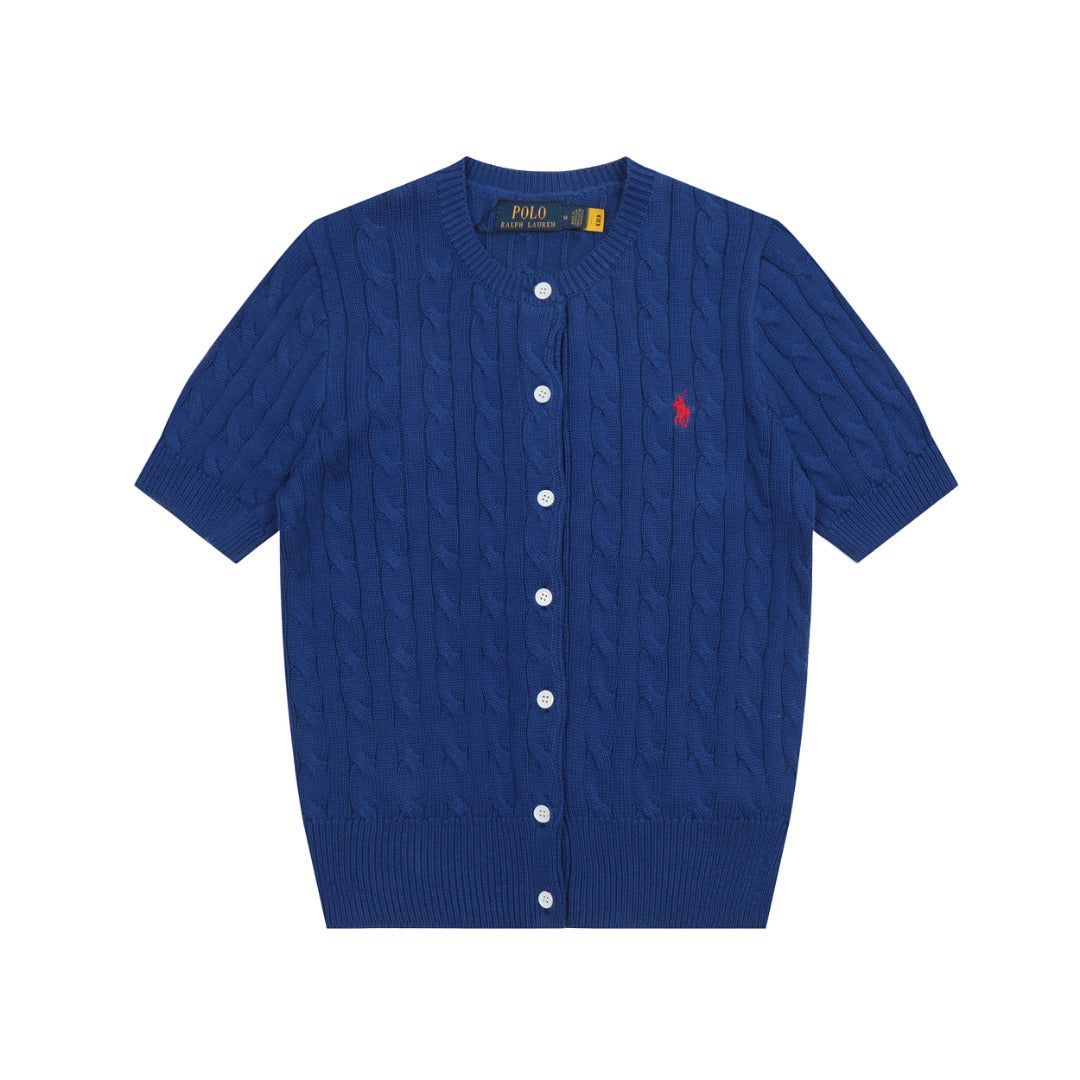 RL Polo Knit Short-sleeve Cardigan 🎨 14 Color Options