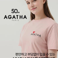 韓國直送Agatha 50 週年粉紅特別版短袖 HLY & CHOCCICO