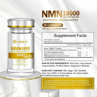 美國製造🇺🇸 AIDEVI NMN 18000+ PQQ 逆齡補充劑 膠囊  ‼️新返嘅會有防偽標籤‼️ - HLY & CHOCCICO