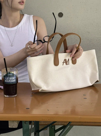 韓國直送Alice Martha Nuel Canvas bag - HLY &amp; CHOCCICO