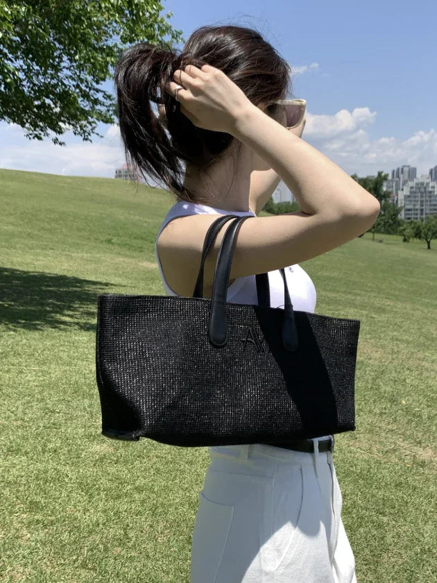 韓國直送Alice Martha Nuel Rattan Bag - HLY &amp; CHOCCICO