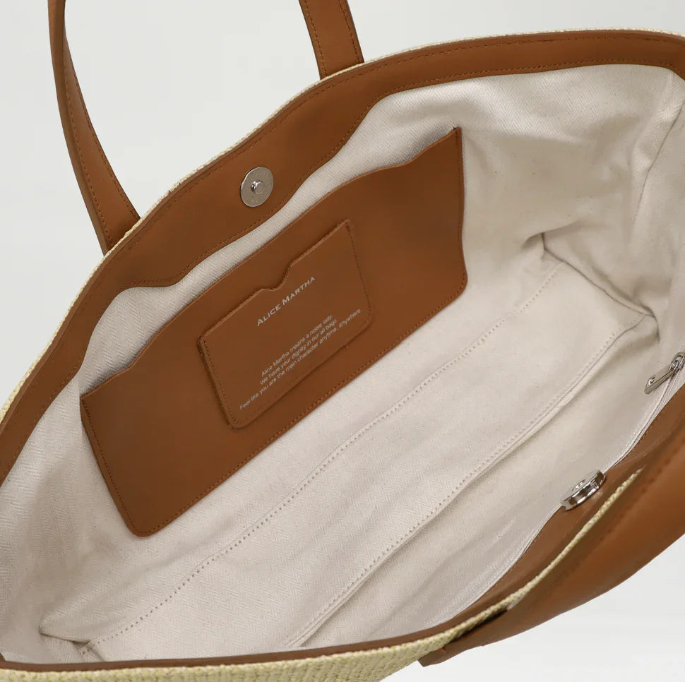 韓國直送Alice Martha Nuel Rattan Bag - HLY &amp; CHOCCICO