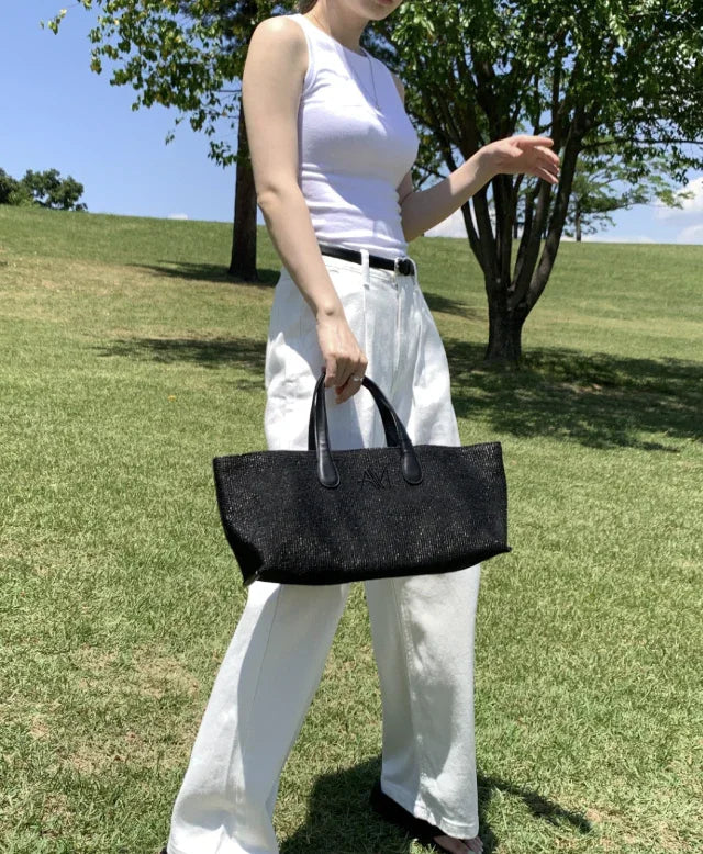 韓國直送Alice Martha Nuel Rattan Bag - HLY &amp; CHOCCICO