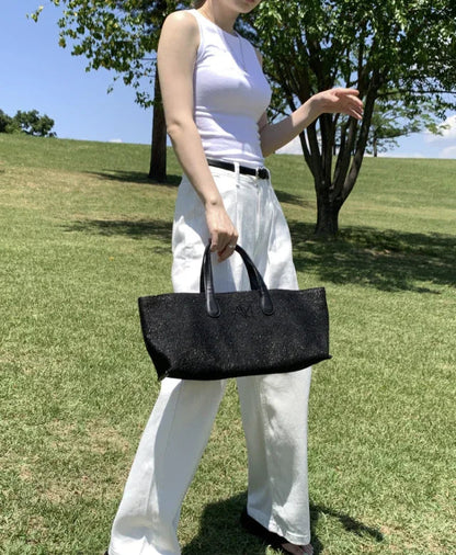 韓國直送Alice Martha Nuel Rattan Bag - HLY &amp; CHOCCICO