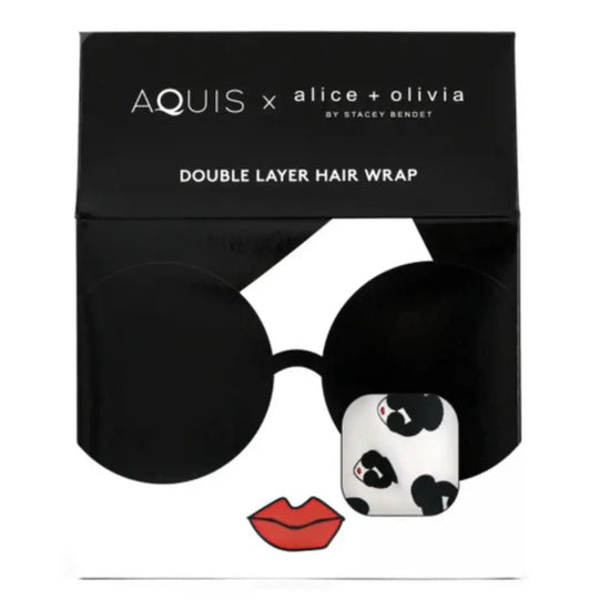 USA 🇺🇸 AQUIS x Alice + Olivia joint double-layer quick-drying hair cap