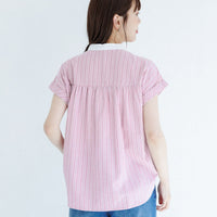 ASSN French Sleeve Shirt Pink Tops HLY & CHOCCICO