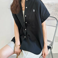 ASSN x GeeRA French Sleeve Shirt Tops - 2 Color HLY & CHOCCICO