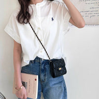 ASSN x GeeRA French Sleeve Shirt Tops - 2 Color HLY & CHOCCICO