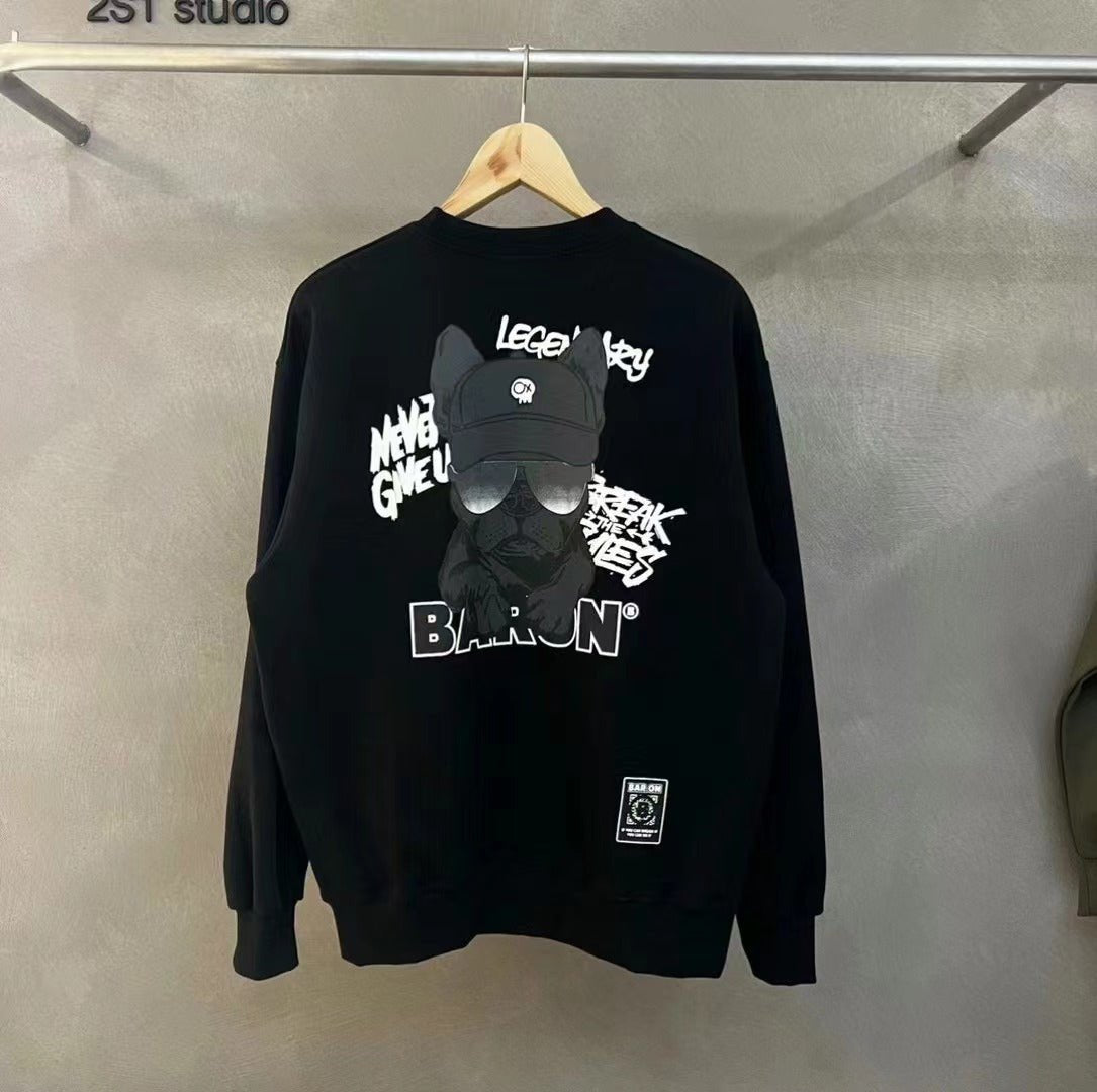 韓國直送Baron Black Dog Happo Sweatshirt - HLY & CHOCCICO