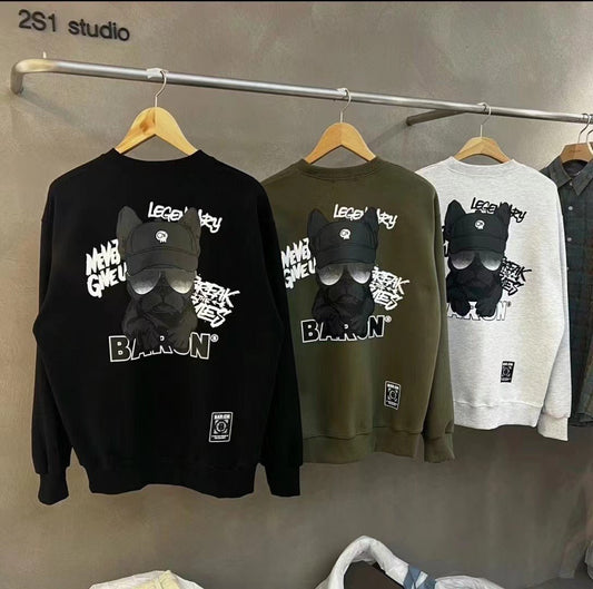 韓國直送Baron Black Dog Happo Sweatshirt HLY & CHOCCICO