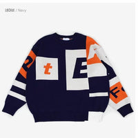 韓國直送BARON Box Lettering Crewneck Knit Sweater - HLY & CHOCCICO