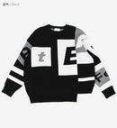 韓國直送BARON Box Lettering Crewneck Knit Sweater HLY & CHOCCICO