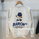 韓國直送Baron Overfit Round Bear Combination Sweatshirt 3 Colors HLY & CHOCCICO