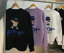 韓國直送Baron Overfit Round Bear Combination Sweatshirt 3 Colors HLY & CHOCCICO