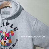 韓國直送Baron Triple Bear Embroidery Hoodie 3 Colors HLY & CHOCCICO