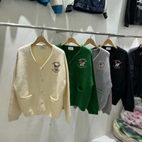 韓國直送Baron Triple Embroidery Cardigan - HLY & CHOCCICO