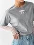 韓國直送Basic lace bow Tee - HLY & CHOCCICO