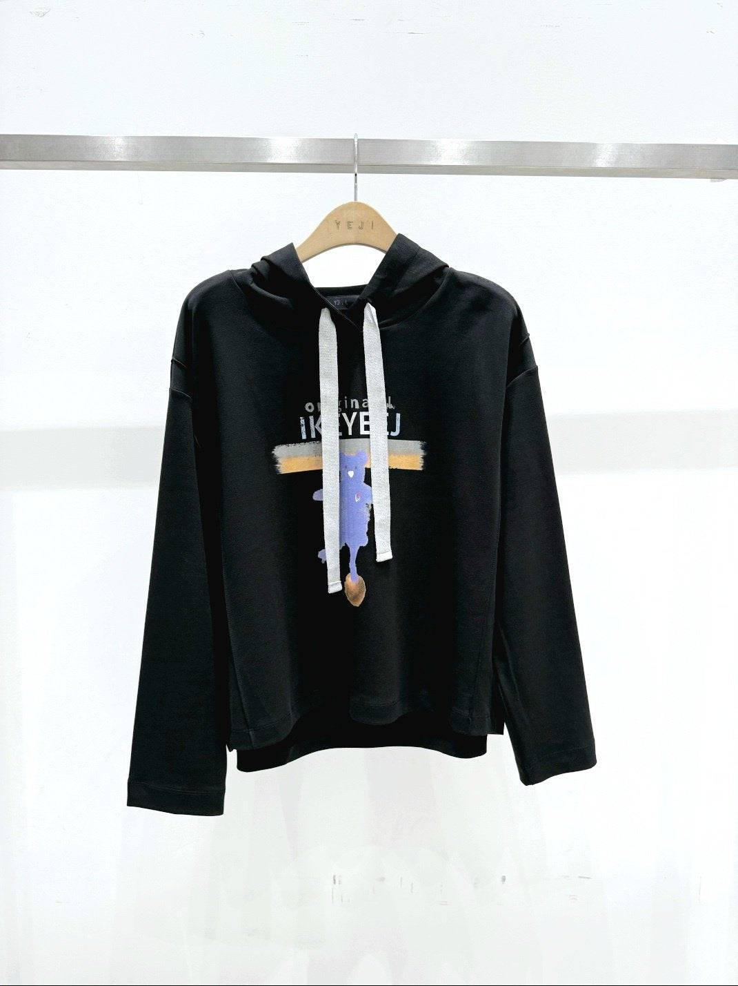 韓國直送 Bear Pattern Hoodie - HLY & CHOCCICO