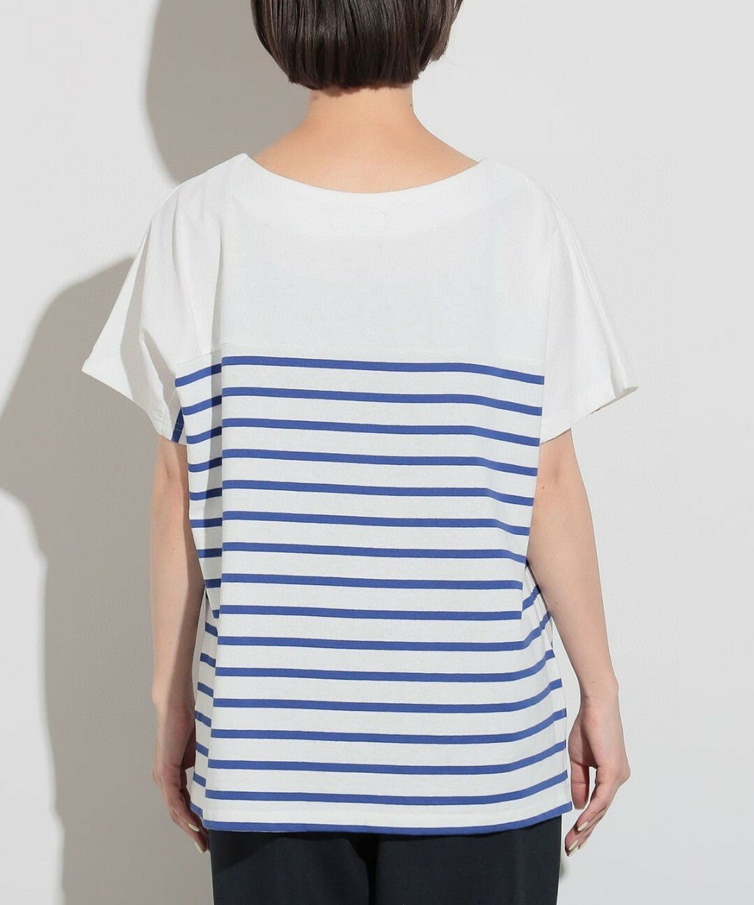 BMS Lace table border blue over Tee  - 2 Color HLY & CHOCCICO