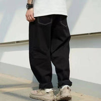 BMS Loose and Simple Three - Dimensional Cut Primary Color Denim - HLY & CHOCCICO