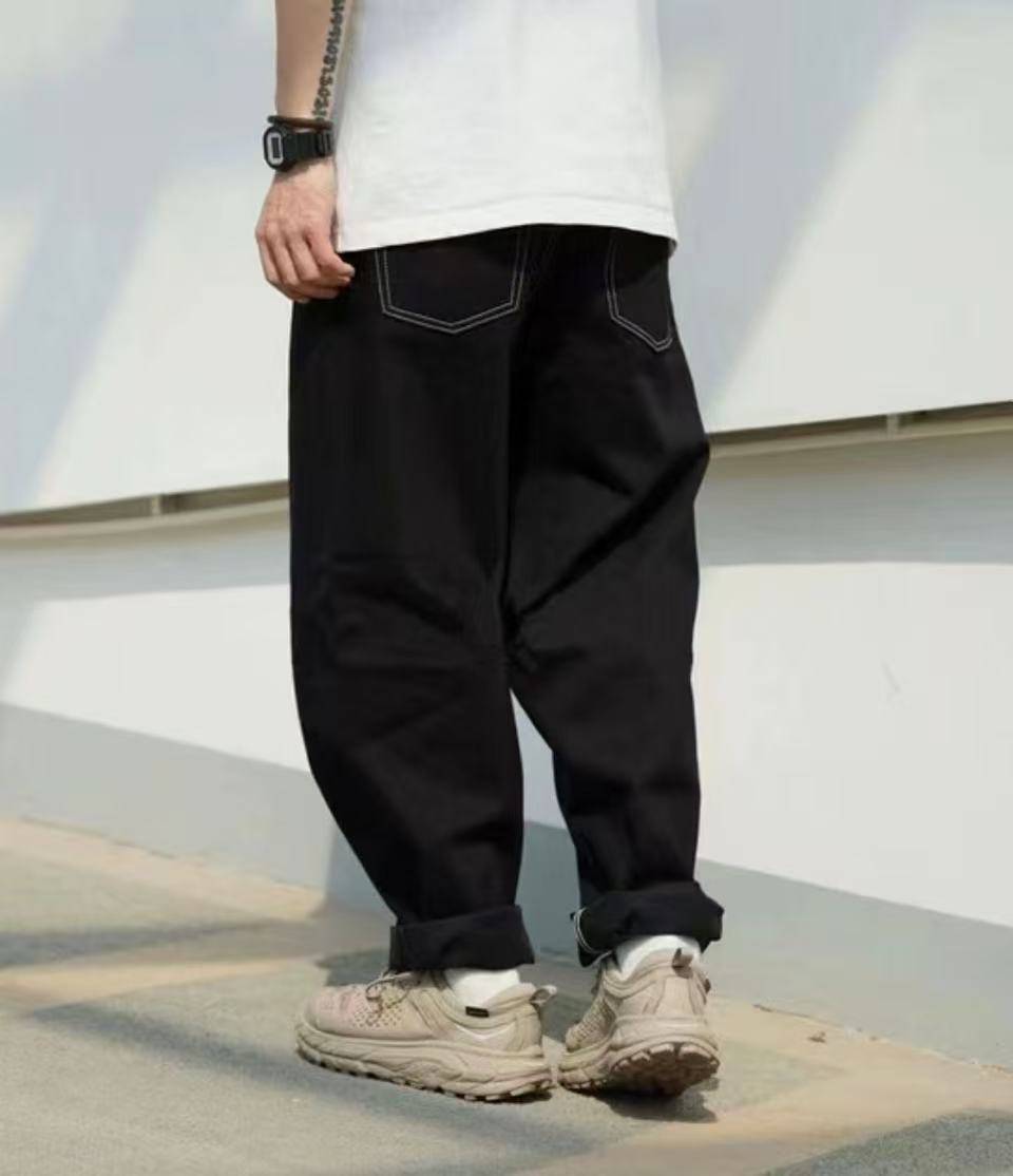 BMS Loose and Simple Three - Dimensional Cut Primary Color Denim - HLY & CHOCCICO