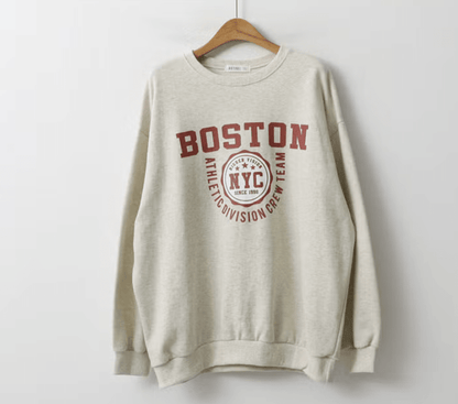 韓國直送Boston Long Sleeve Tee - HLY &amp; CHOCCICO