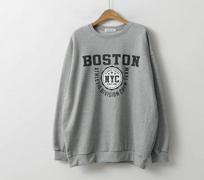 韓國直送Boston Long Sleeve Tee - HLY &amp; CHOCCICO