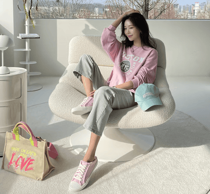 韓國直送Boston Long Sleeve Tee - HLY &amp; CHOCCICO