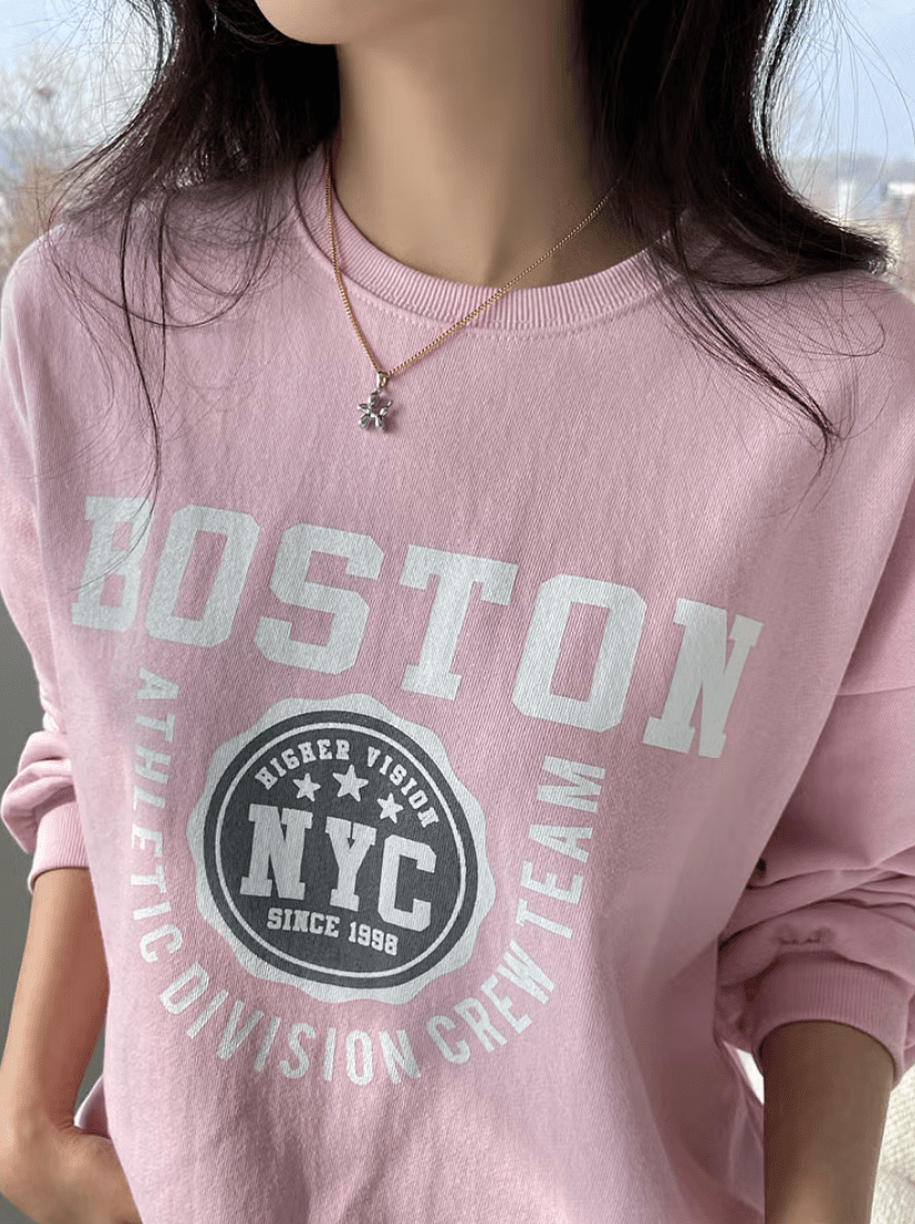 韓國直送Boston Long Sleeve Tee - HLY &amp; CHOCCICO