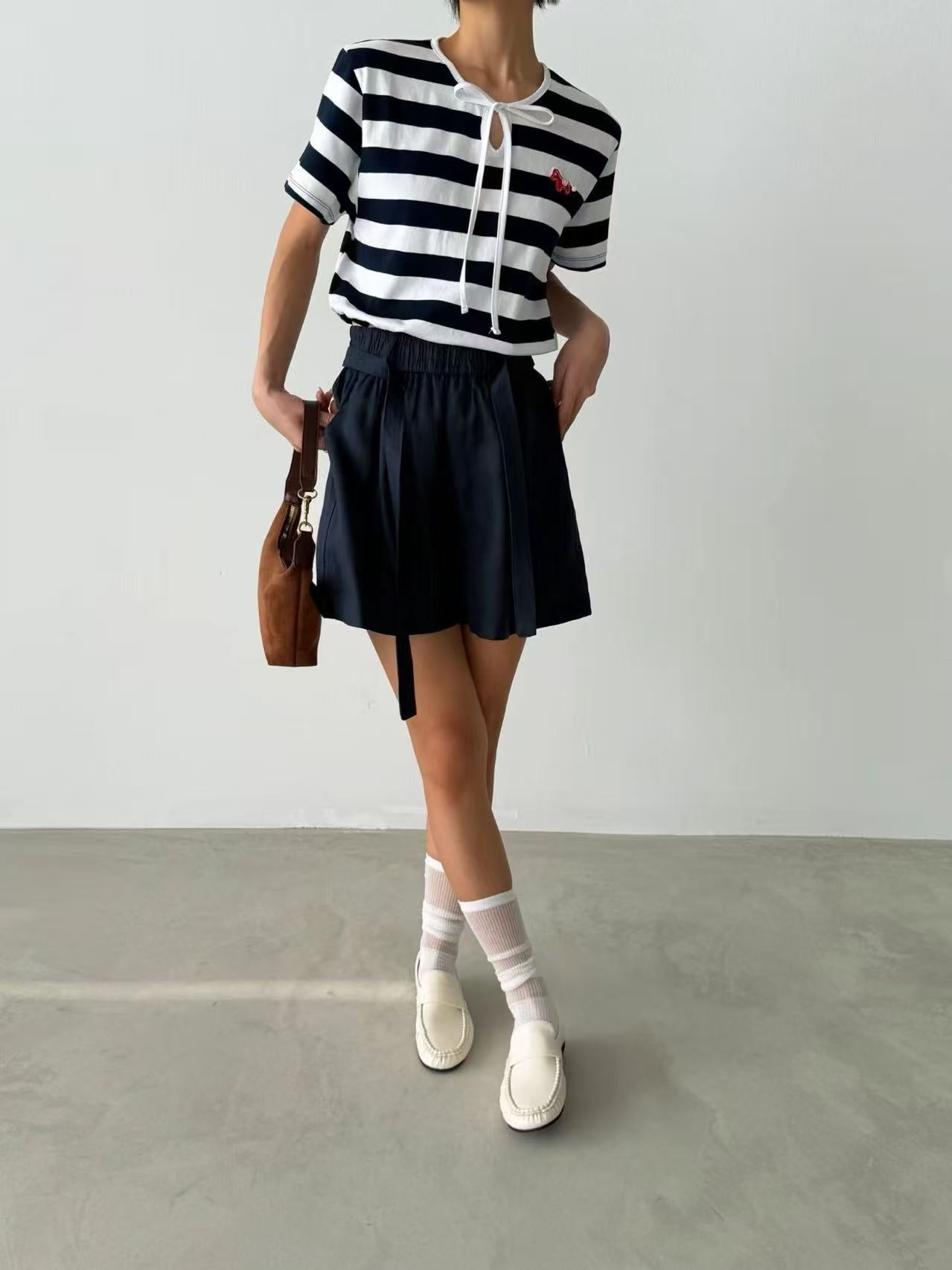 韓國直送Breezy Striped Top - HLY &amp; CHOCCICO