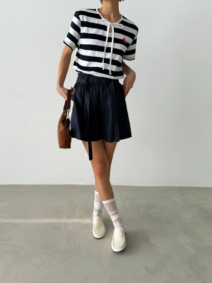韓國直送Breezy Striped Top - HLY &amp; CHOCCICO