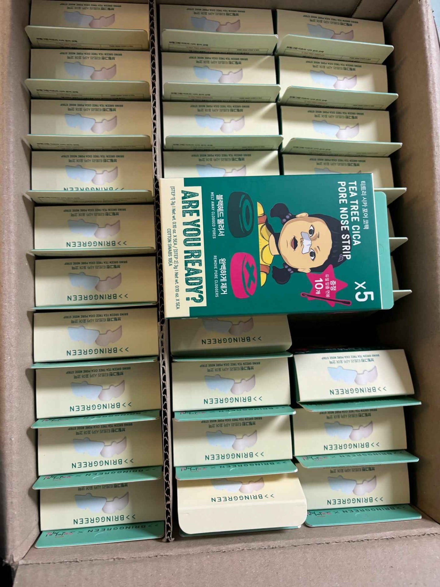 🌿 韓國 Bring Green x 魷魚遊戲茶樹鼻貼 🌿