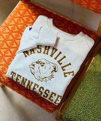 Bulldog Flocky Print Sweatshirt - HLY & CHOCCICO